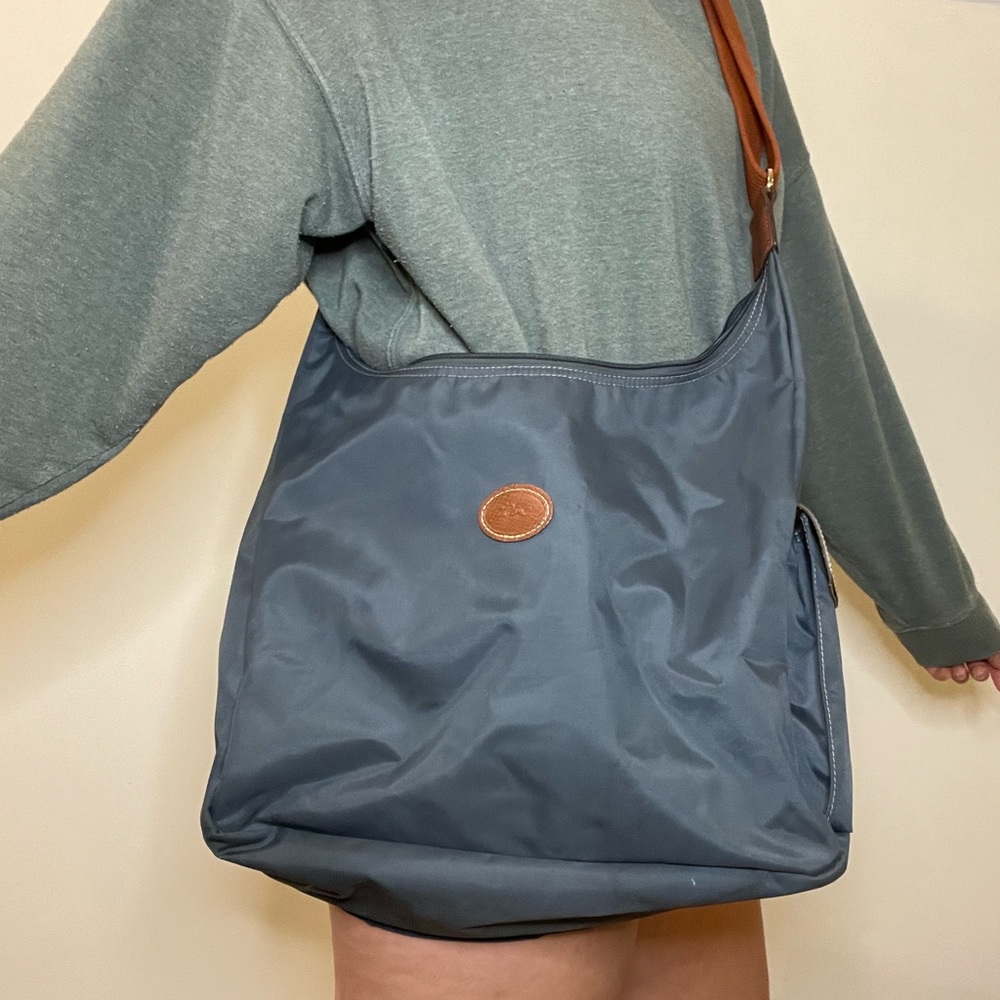 Longchamp Le Pliage Convertible Hobo Navy